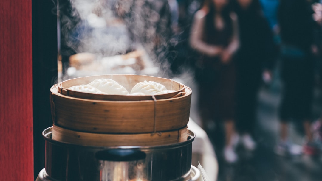 Dim sum bamboo steamers at Swee Choon Singapore