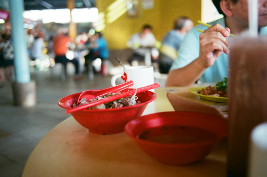 Singapore hawker centre food stalls
